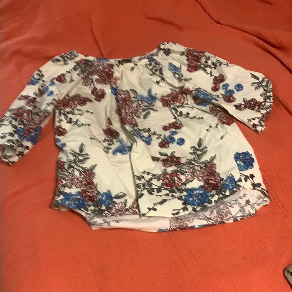 Floral Off-Shoulder Women's Top
